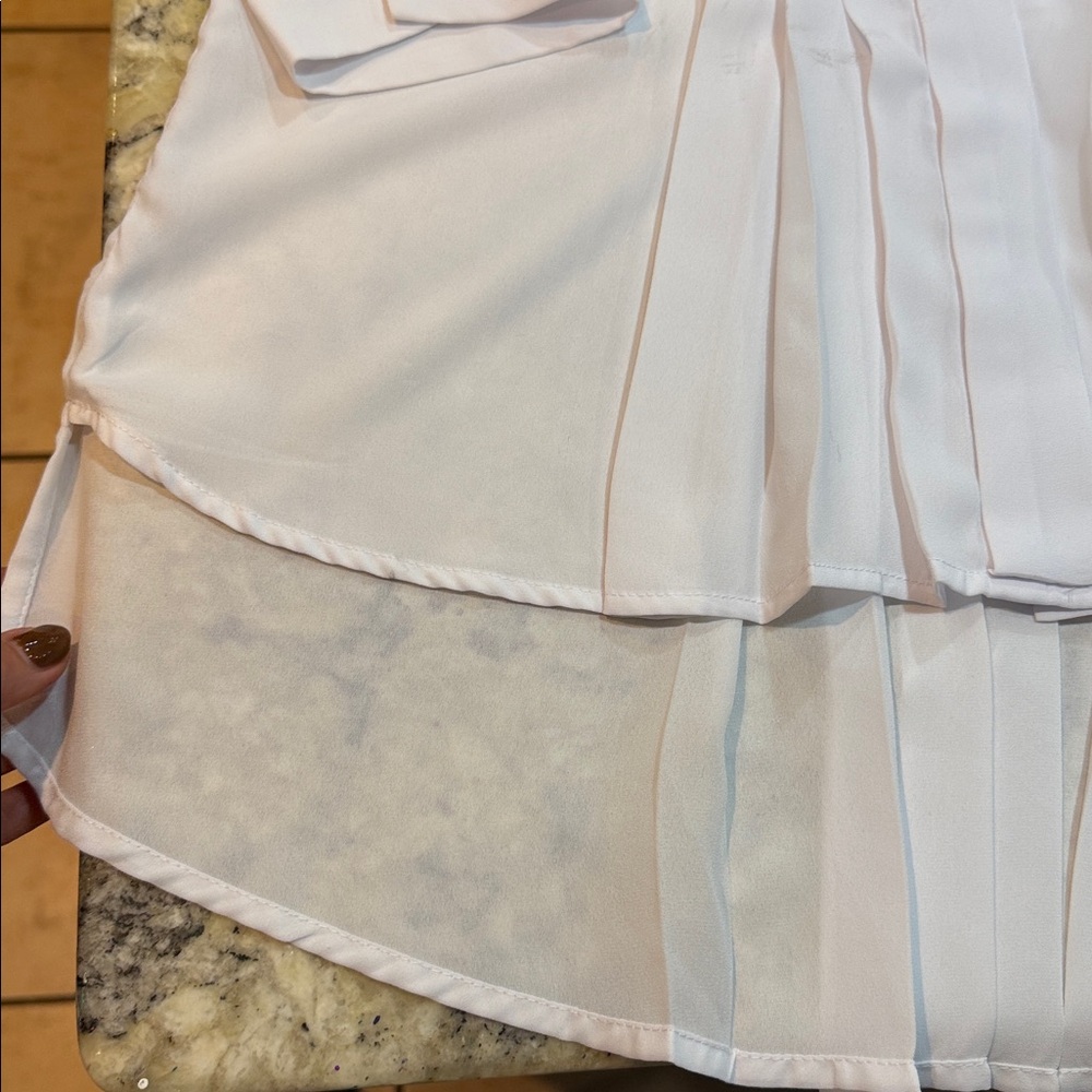 Joan Vass Studo Vintage Women’s Tuxedo shirt dress white Size Medium - Picture 6 of 11